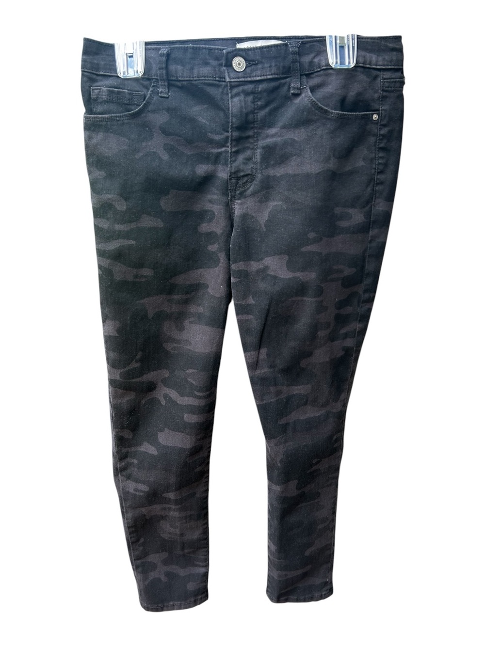 Sanctuary Black & Charcoal Camo Skinny Pants